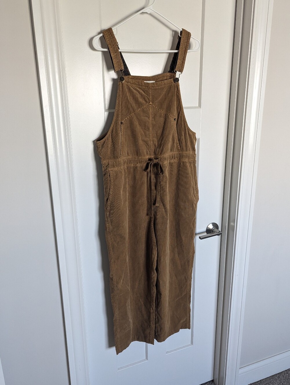 Sundance Tan Artist Paradise Corduroy Overalls sz LP - Picture 3 of 9